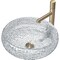 Castello Usa Moonshell 17-inch Bathroom Vessel Sink - Clear CB-VC-10-CL-17 - alternate 1